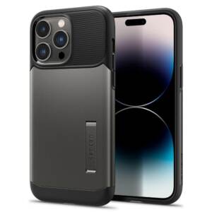 SPIGEN Slim Armor Case for iPhone 14 Pro Max [Colour:Gunmetal]