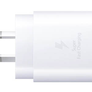 Genuine Samsung 25W USB-C Super Fast Charger with USB-C to USB-C cable - White - Image 1