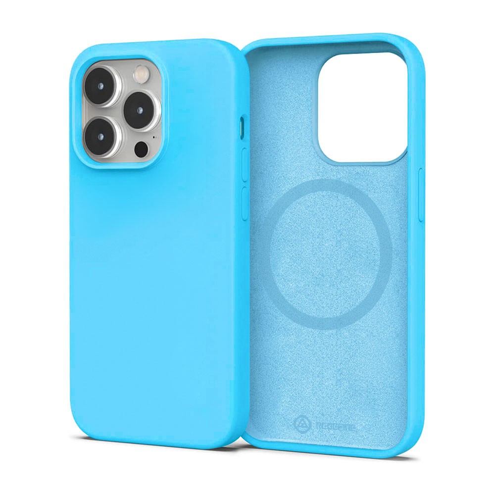 Liquid Silicone Case Cover with Magnetic Ring for iPhone 15 Pro Max Magsafe - Pink - Image 7