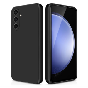 Black silicone case for Samsung galaxy S23 FE